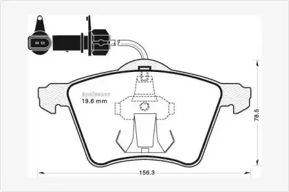 Комплект тормозных колодок, дисковый тормоз MGA купить