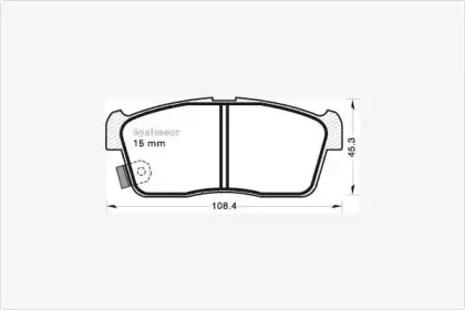 Комплект тормозных колодок, дисковый тормоз MGA купить