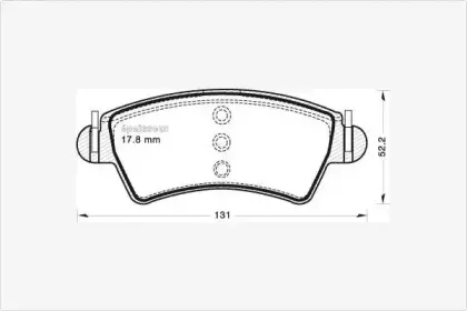 Комплект тормозных колодок, дисковый тормоз MGA купить