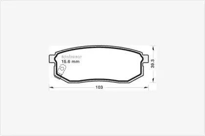 Комплект тормозных колодок, дисковый тормоз MGA купить