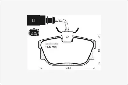 Комплект тормозных колодок, дисковый тормоз MGA купить