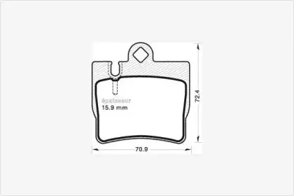 Комплект тормозных колодок, дисковый тормоз MGA купить