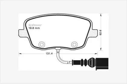 Комплект тормозных колодок, дисковый тормоз MGA купить