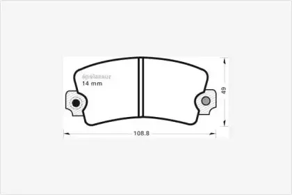 Комплект тормозных колодок, дисковый тормоз MGA купить
