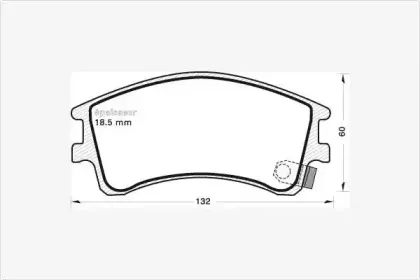 Комплект тормозных колодок, дисковый тормоз MGA купить