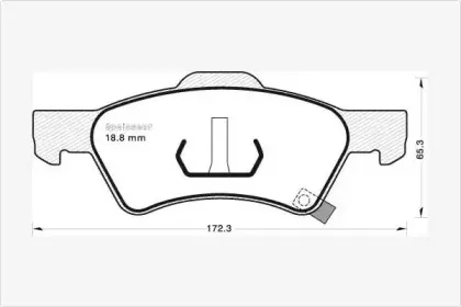 Комплект тормозных колодок, дисковый тормоз MGA купить