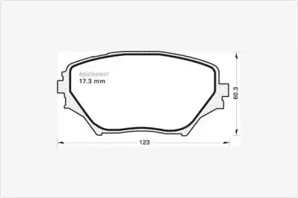 Комплект тормозных колодок, дисковый тормоз MGA купить