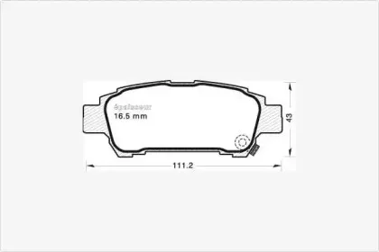 Комплект тормозных колодок, дисковый тормоз MGA купить