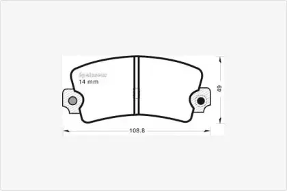 Комплект тормозных колодок, дисковый тормоз MGA купить