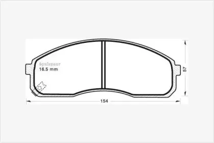 Комплект тормозных колодок, дисковый тормоз MGA купить