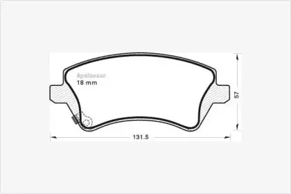 Комплект тормозных колодок, дисковый тормоз MGA купить