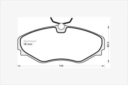 Комплект тормозных колодок, дисковый тормоз MGA купить