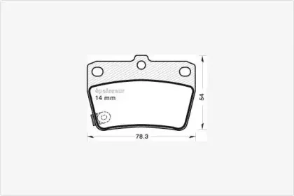 Комплект тормозных колодок, дисковый тормоз MGA купить