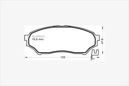 Комплект тормозных колодок, дисковый тормоз MGA купить