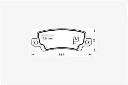 Комплект тормозных колодок, дисковый тормоз MGA купить