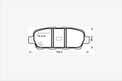 Комплект тормозных колодок, дисковый тормоз MGA купить