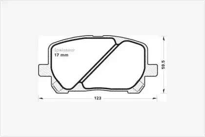 Комплект тормозных колодок, дисковый тормоз MGA купить