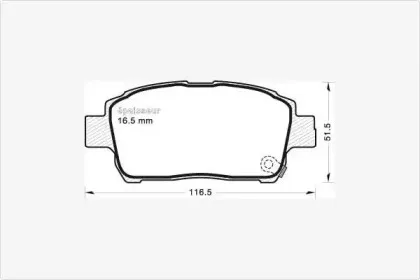 Комплект тормозных колодок, дисковый тормоз MGA купить