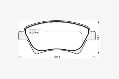 Комплект тормозных колодок, дисковый тормоз MGA купить