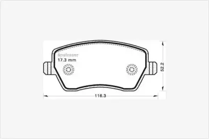 Комплект тормозных колодок, дисковый тормоз MGA купить