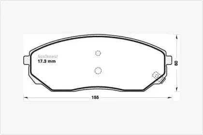 Комплект тормозных колодок, дисковый тормоз MGA купить