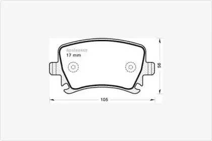 Комплект тормозных колодок, дисковый тормоз MGA купить