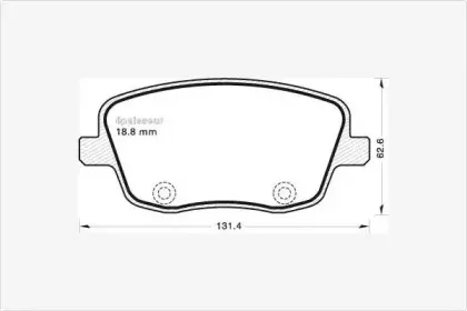 Комплект тормозных колодок, дисковый тормоз MGA купить