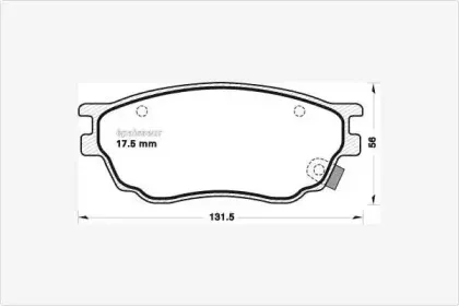 Комплект тормозных колодок, дисковый тормоз MGA купить