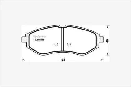 Комплект тормозных колодок, дисковый тормоз MGA купить