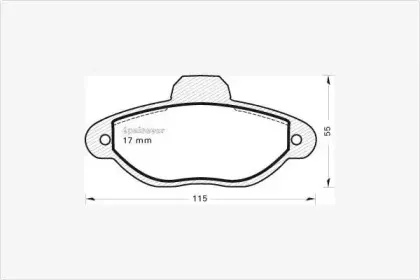 Комплект тормозных колодок, дисковый тормоз MGA купить