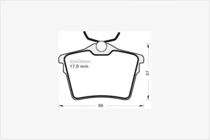 Комплект тормозных колодок, дисковый тормоз MGA купить