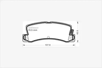 Комплект тормозных колодок, дисковый тормоз MGA купить