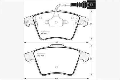 Комплект тормозных колодок, дисковый тормоз MGA купить