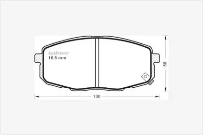 Комплект тормозных колодок, дисковый тормоз MGA купить