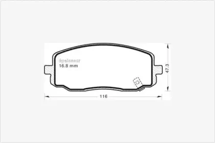 Комплект тормозных колодок, дисковый тормоз MGA купить