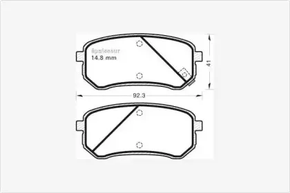 Комплект тормозных колодок, дисковый тормоз MGA купить