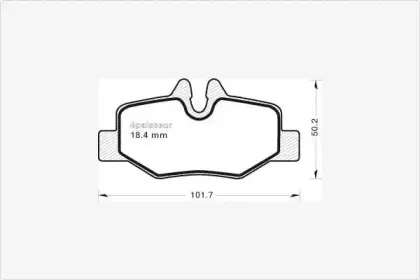 Комплект тормозных колодок, дисковый тормоз MGA купить
