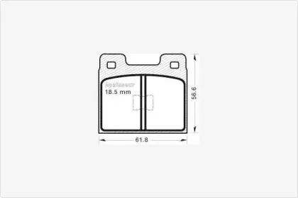 Комплект тормозных колодок, дисковый тормоз MGA купить