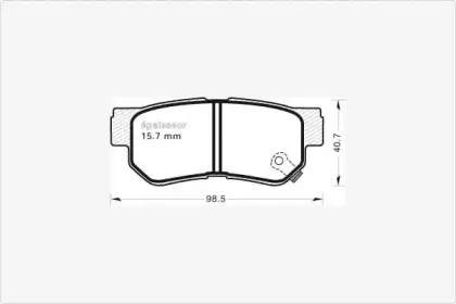 Комплект тормозных колодок, дисковый тормоз MGA купить