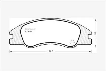Комплект тормозных колодок, дисковый тормоз MGA купить