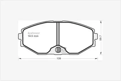 Комплект тормозных колодок, дисковый тормоз MGA купить