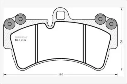 Комплект тормозных колодок, дисковый тормоз MGA купить
