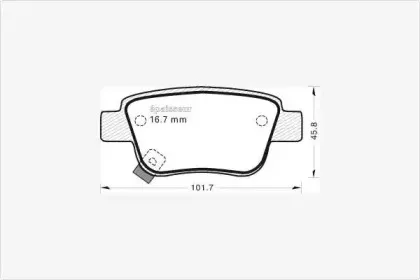 Комплект тормозных колодок, дисковый тормоз MGA купить