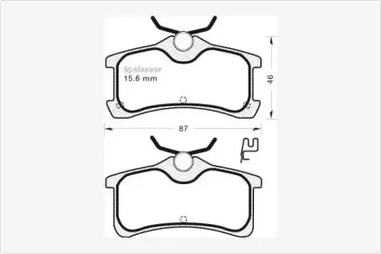 Комплект тормозных колодок, дисковый тормоз MGA купить
