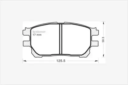 Комплект тормозных колодок, дисковый тормоз MGA купить