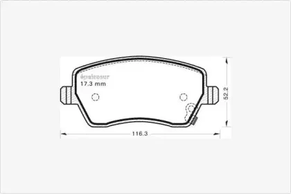 Комплект тормозных колодок, дисковый тормоз MGA купить