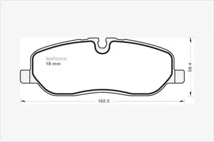 Комплект тормозных колодок, дисковый тормоз MGA купить