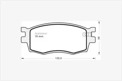 Комплект тормозных колодок, дисковый тормоз MGA купить