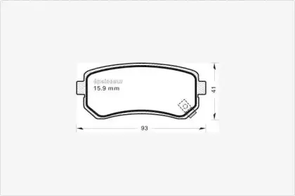 Комплект тормозных колодок, дисковый тормоз MGA купить