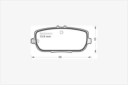 Комплект тормозных колодок, дисковый тормоз MGA купить